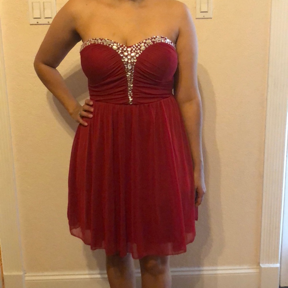 Red homecoming dress